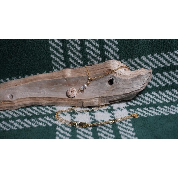 Hebrew Puka Shell Necklace - Picture 1 of 7